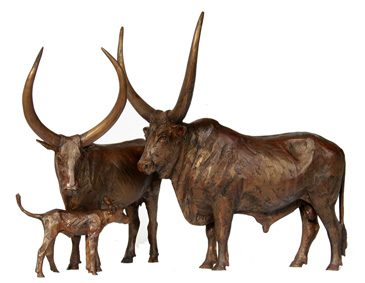 Ankole bronze sculptures